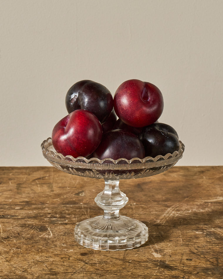 Vintage Glass Pedestal Dish