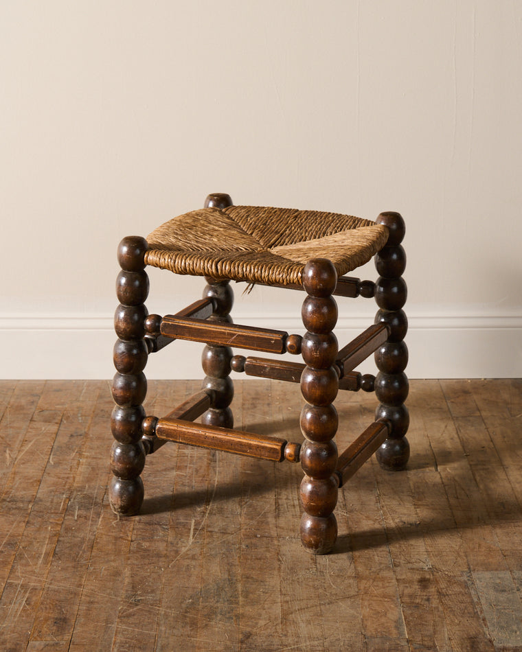 Rare Rush Bobbin Stool