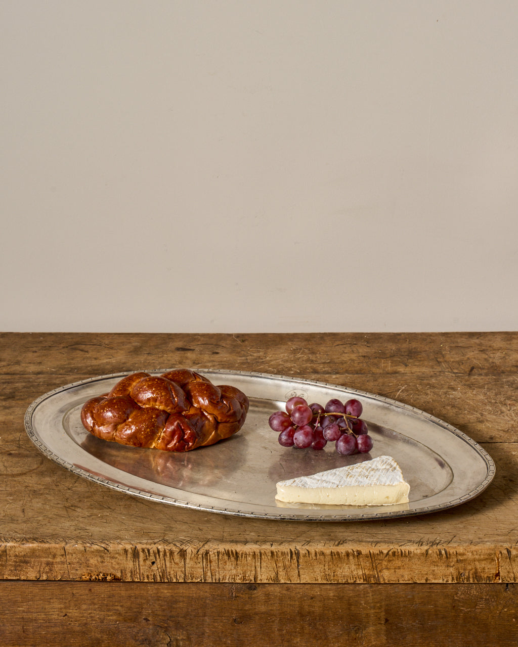 Antique Silver Oval Platter