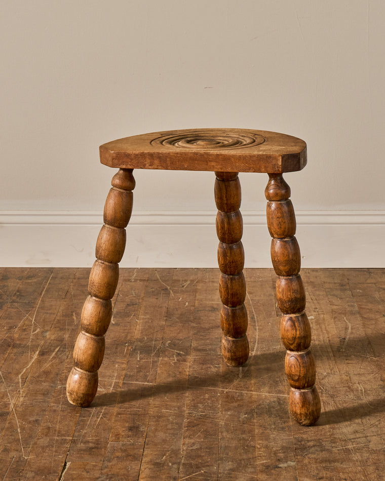 French Demi Lune Stool