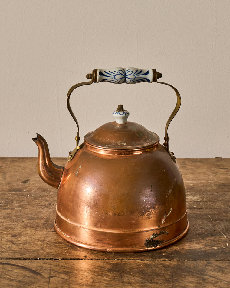 Antique Copper Teapot