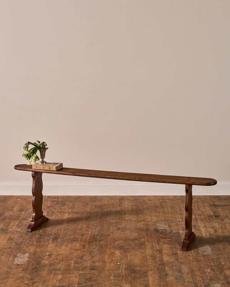 19th c. French Oak Bench