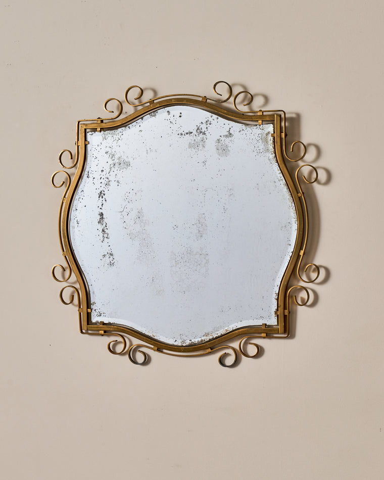 French Wrought Iron Mirror
