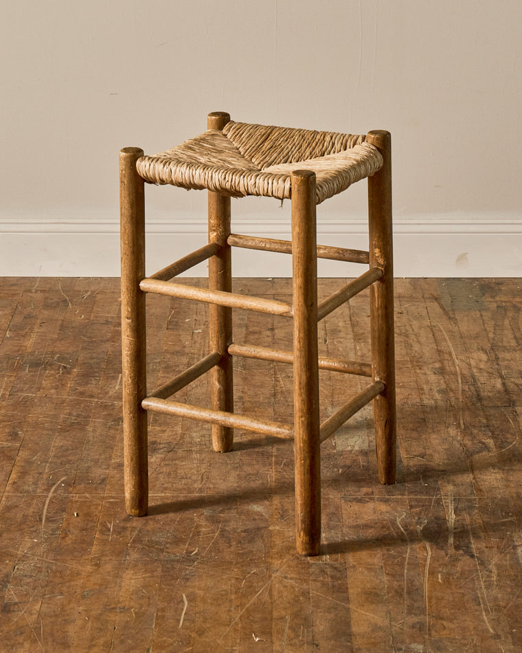 Short French Rush Stool