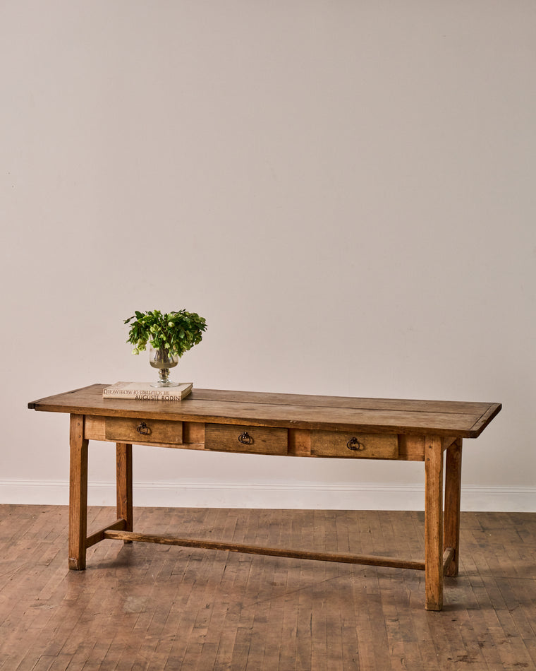 19th c. Oak Console Table