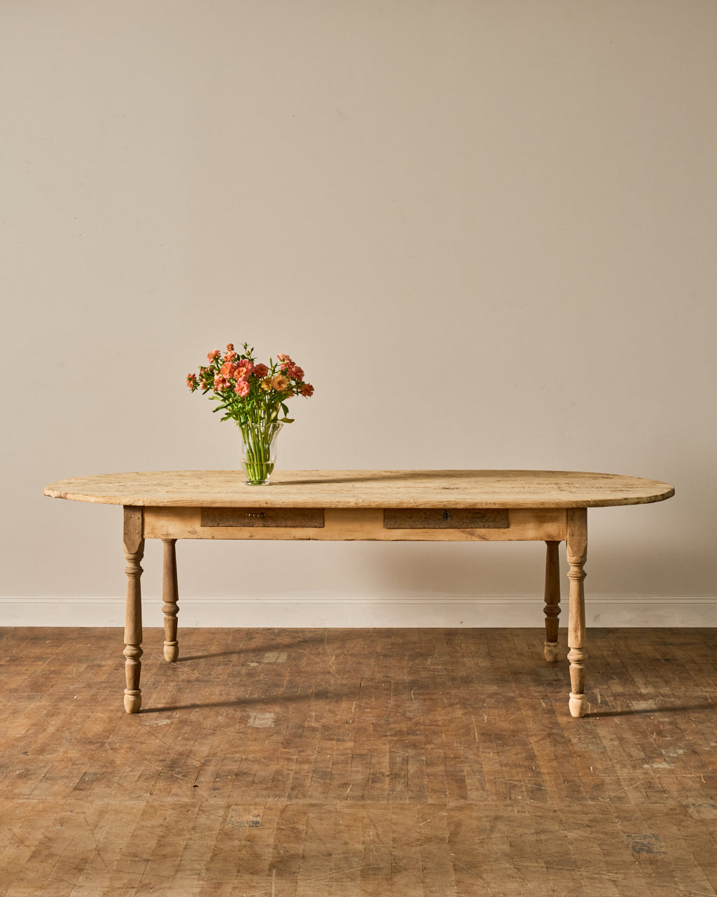 19th c. Oval Farm Table