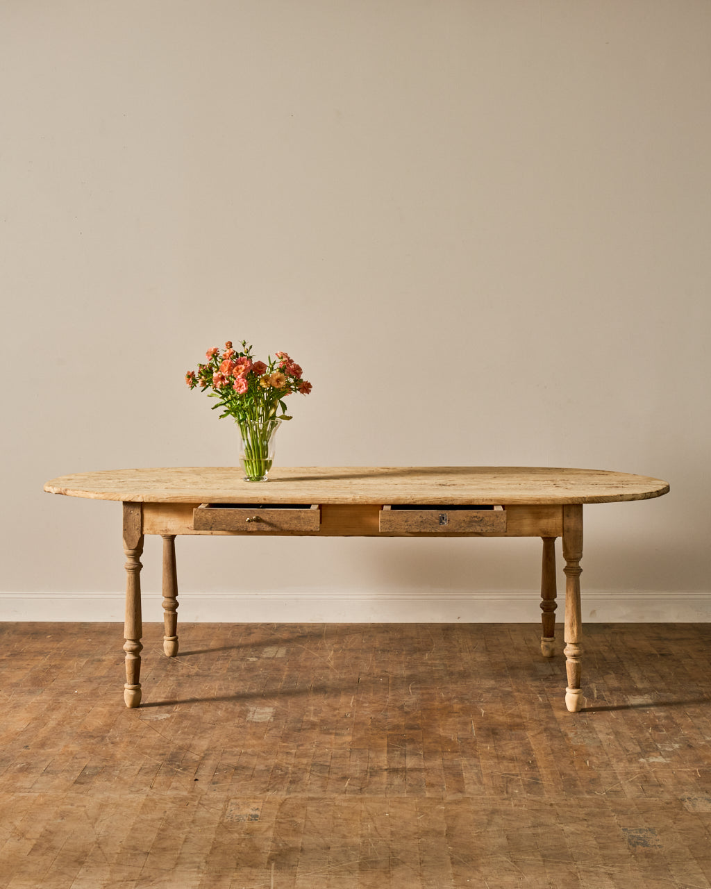 19th c. Oval Farm Table