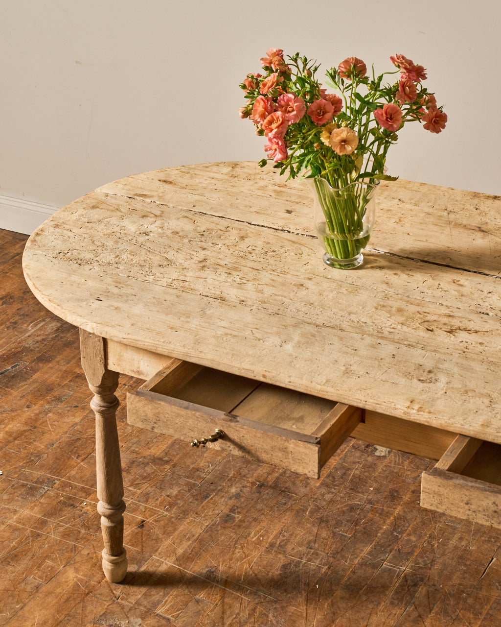 19th c. Oval Farm Table