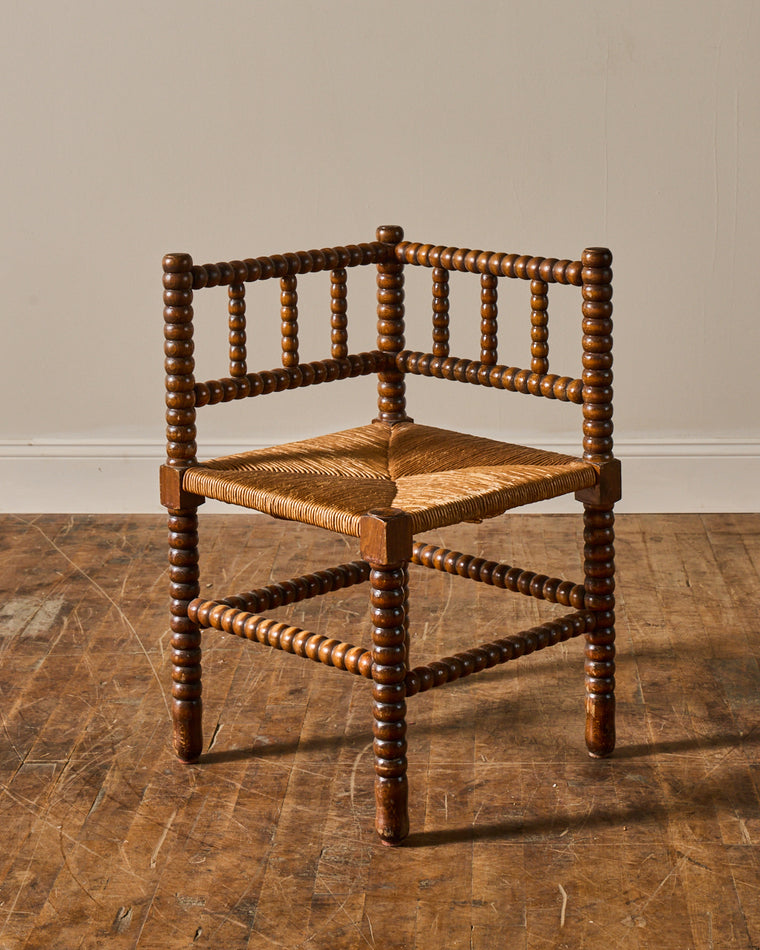 French Corner Bobbin Chair