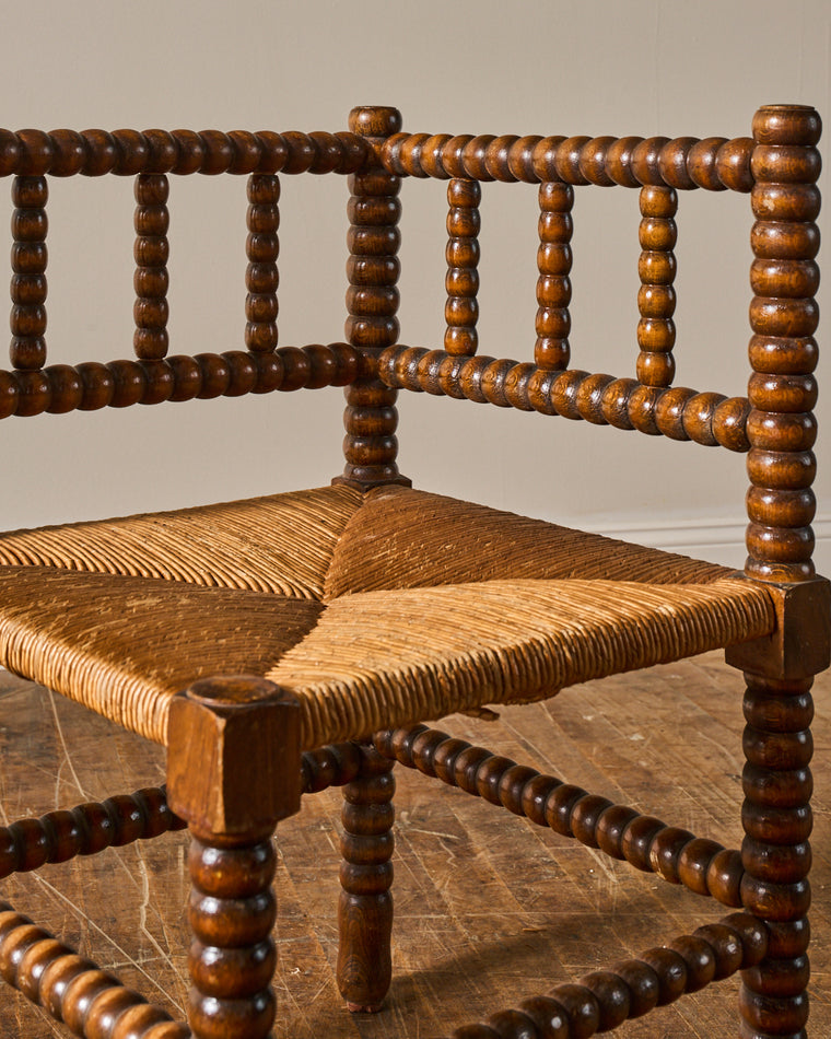 French Corner Bobbin Chair