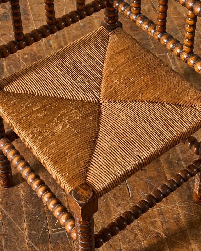 French Corner Bobbin Chair