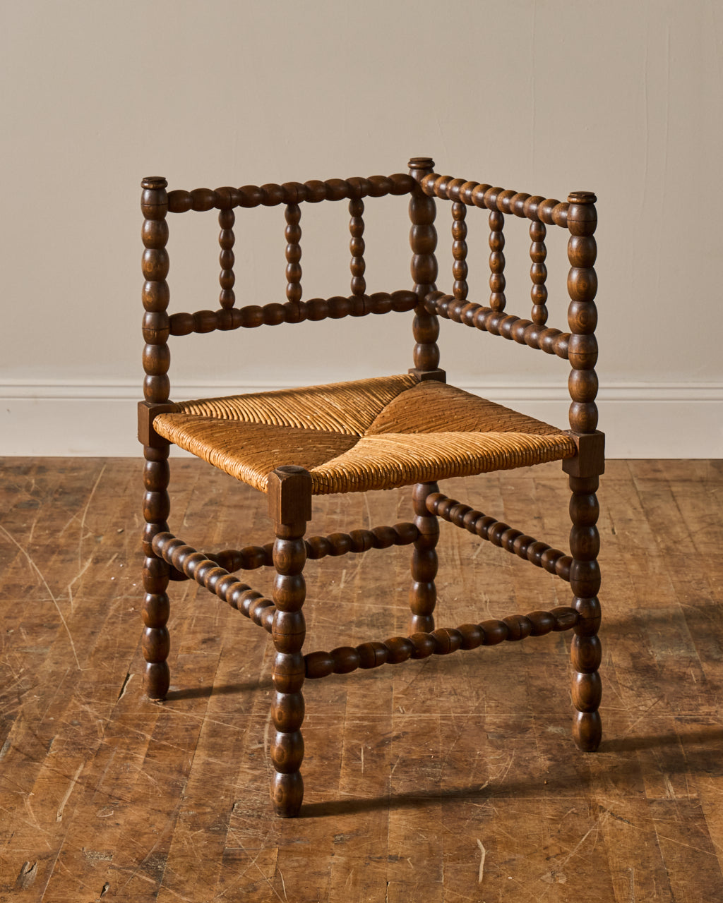 French Corner Bobbin Chair
