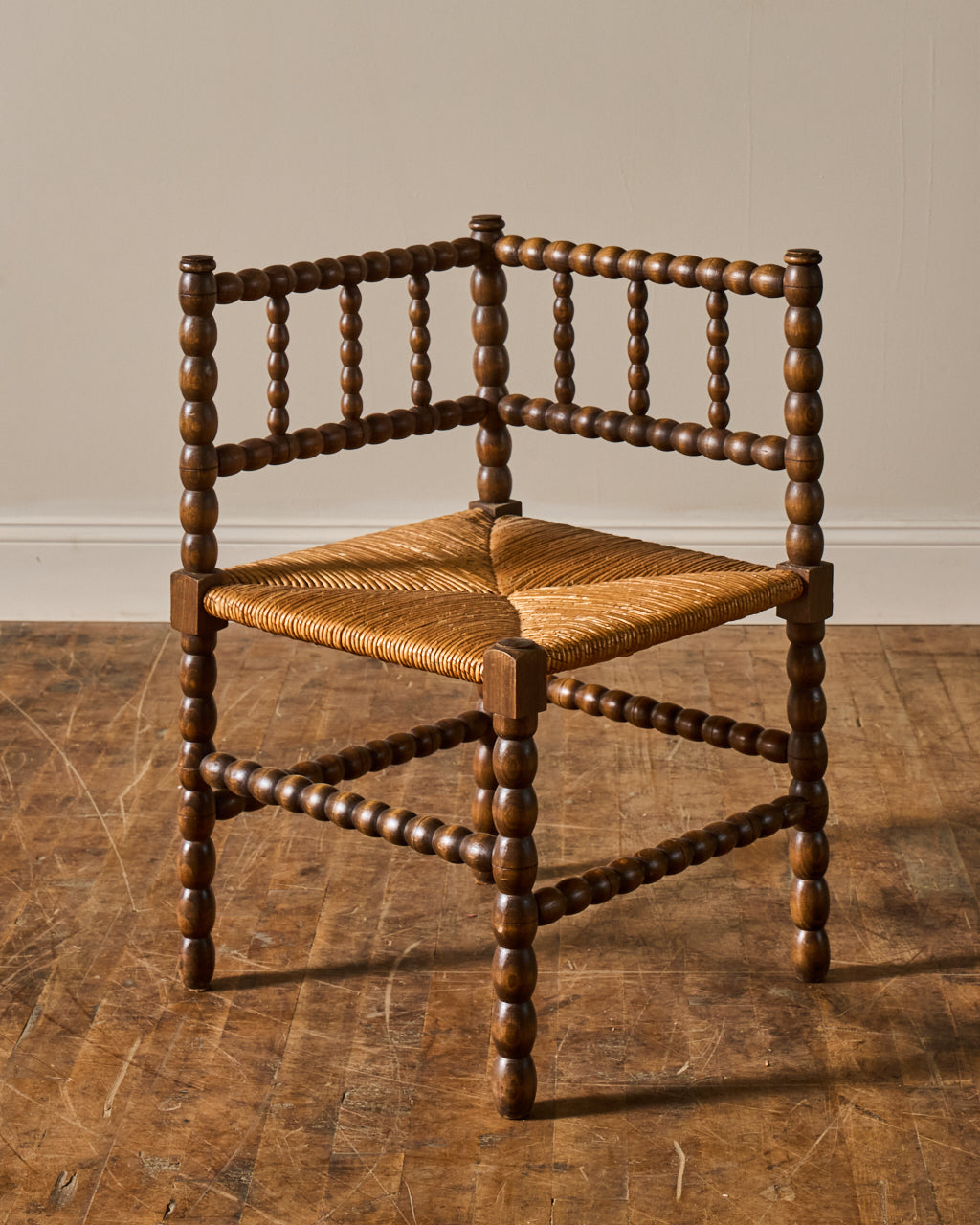 French Corner Bobbin Chair