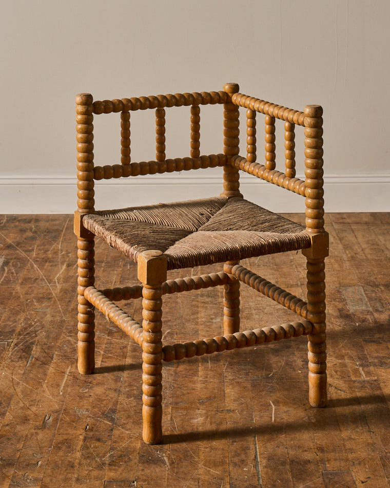 French Corner Bobbin Chair