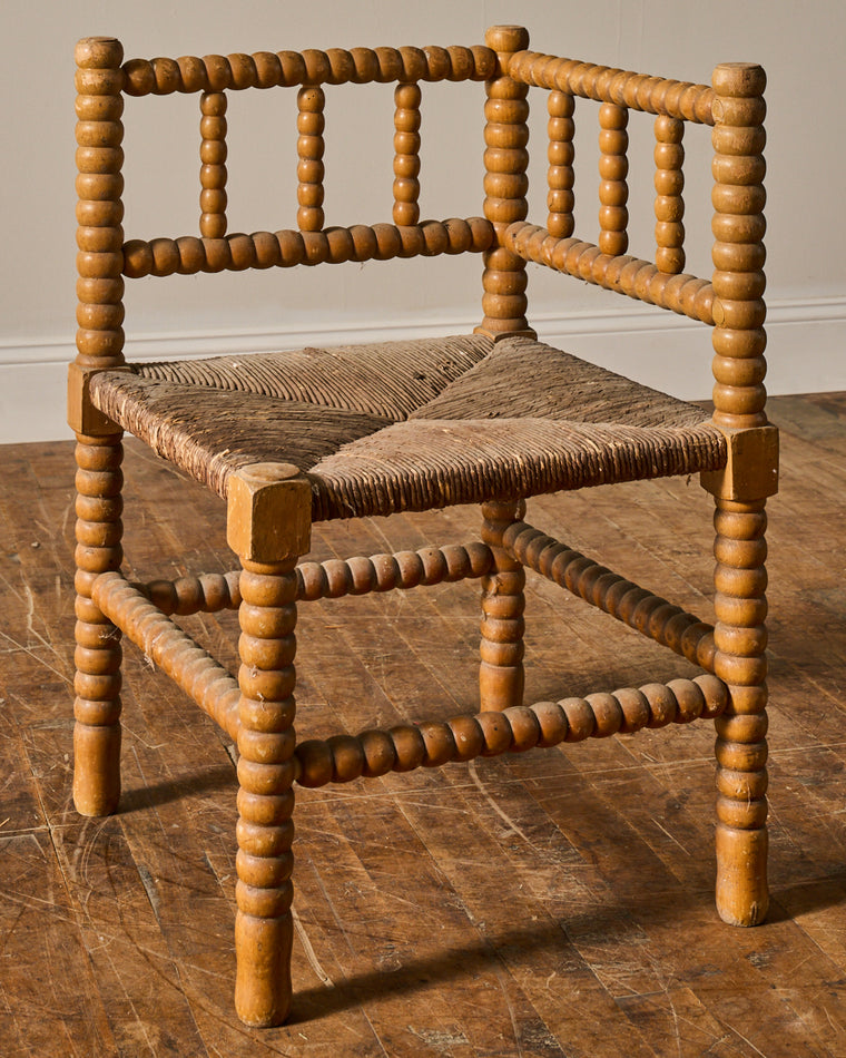 French Corner Bobbin Chair