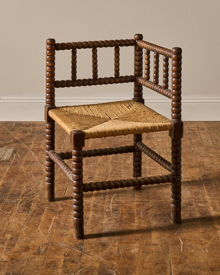 French Corner Bobbin Chair