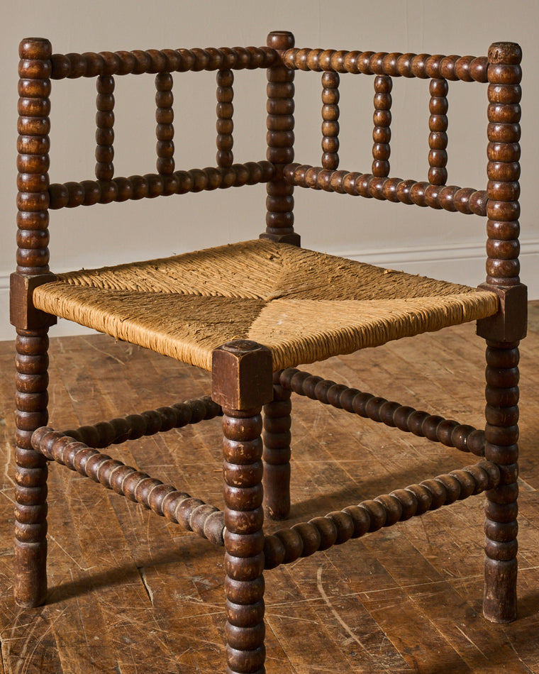 French Corner Bobbin Chair