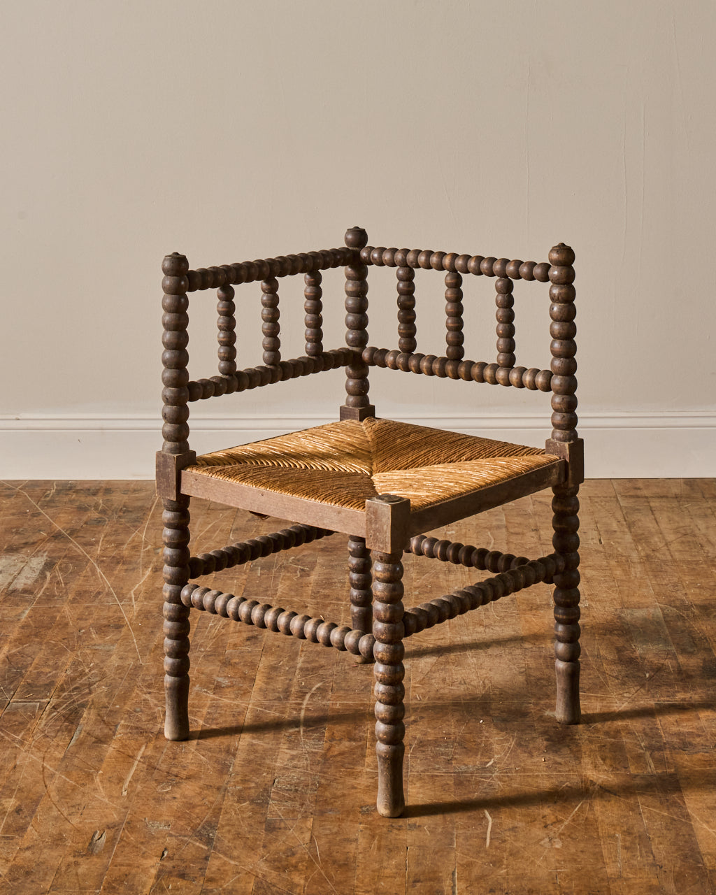 French Corner Bobbin Chair