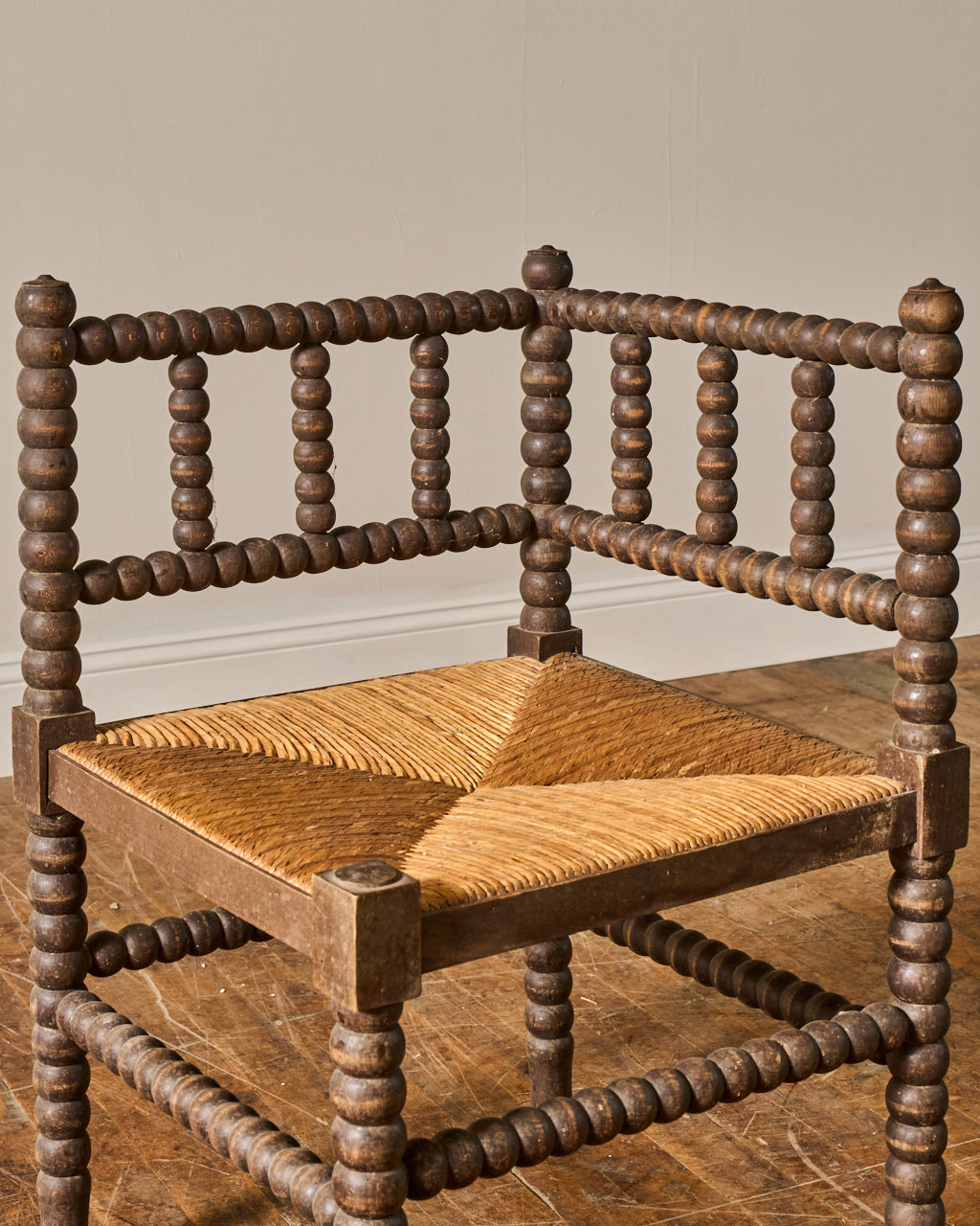 French Corner Bobbin Chair