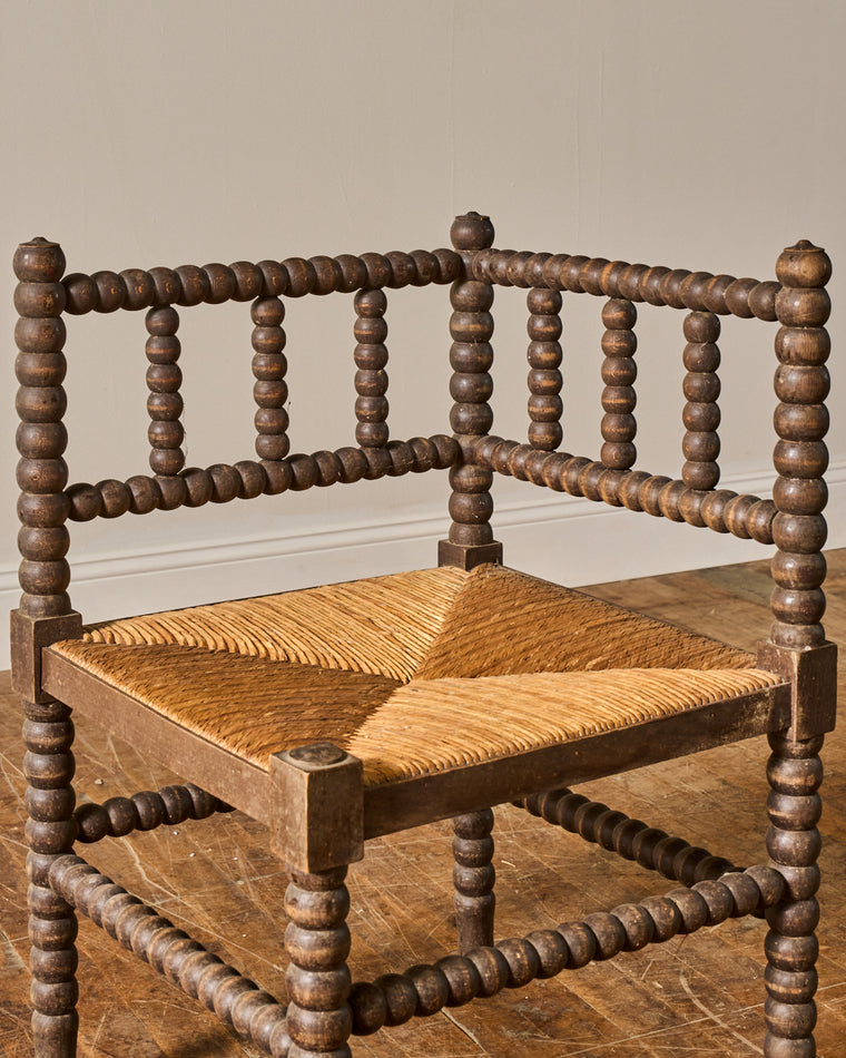 French Corner Bobbin Chair