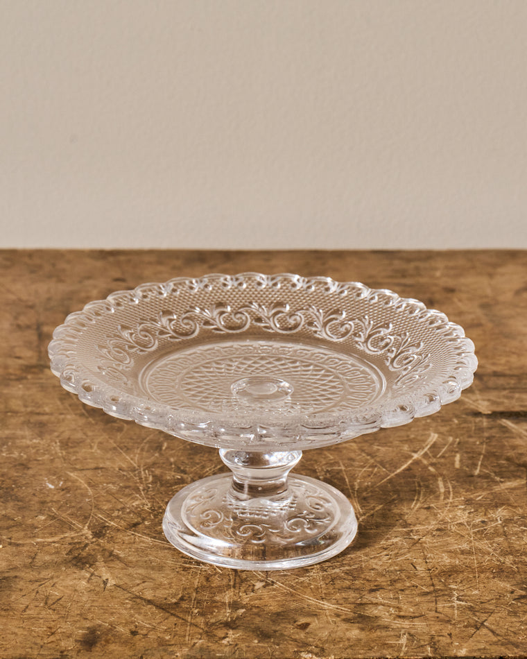 Vintage Glass Pedestal Dish/Cloche