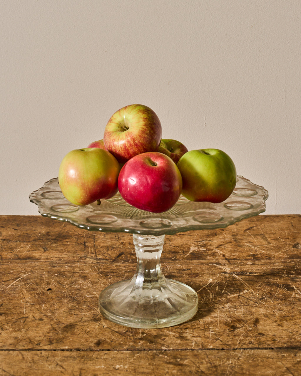 Vintage Glass Pedestal Dish/Cloche
