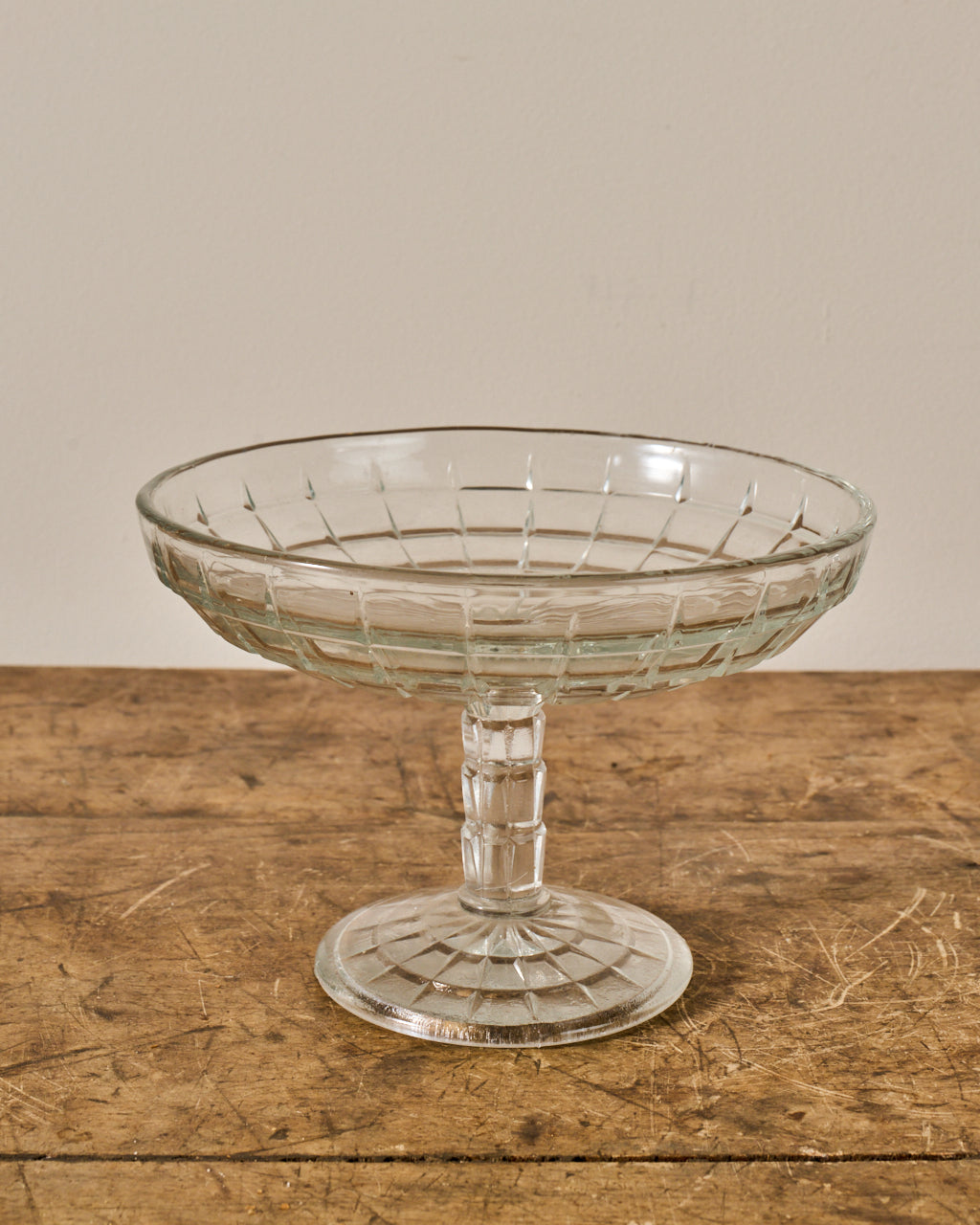 Vintage Glass Compotier - V