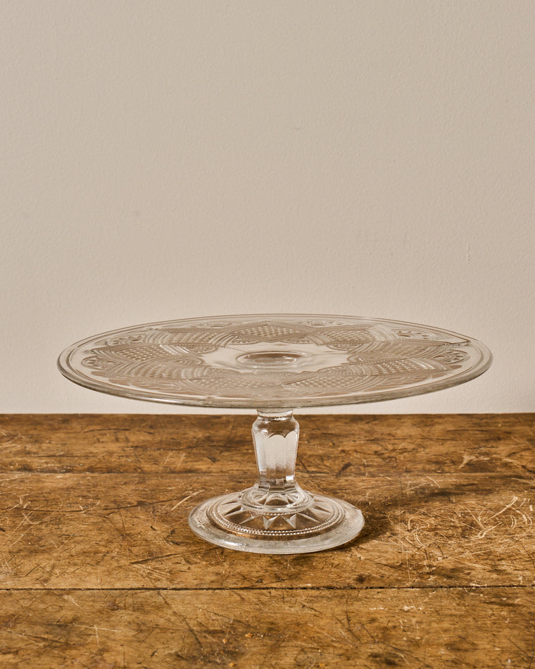 Vintage Glass Cake Stand