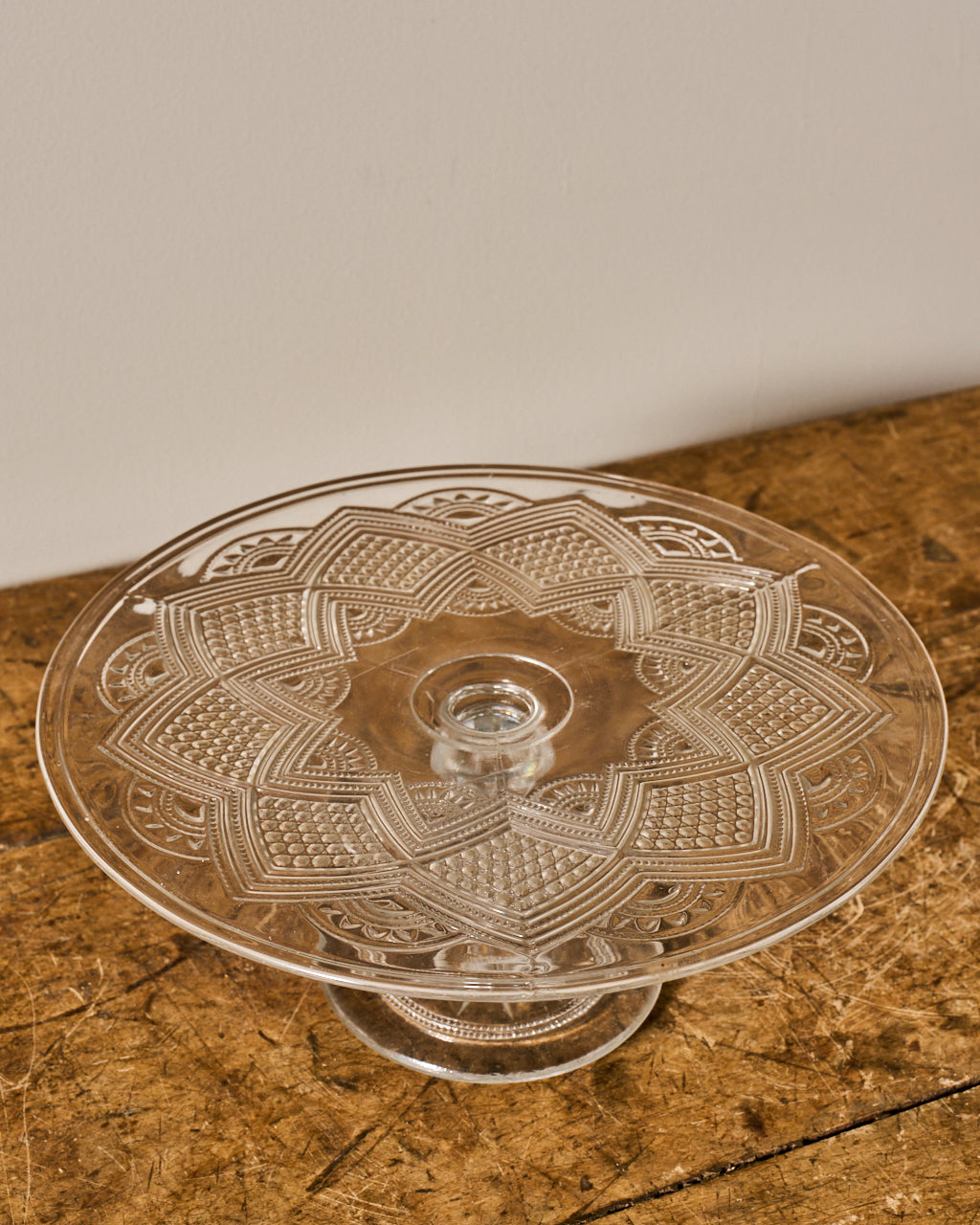 Vintage Glass Cake Stand