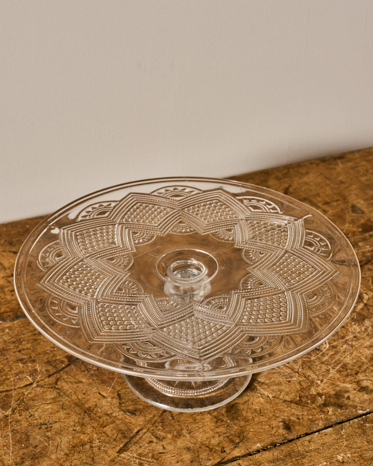 Vintage Glass Cake Stand