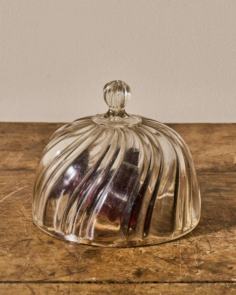Vintage Glass Pedestal Dish/Cloche