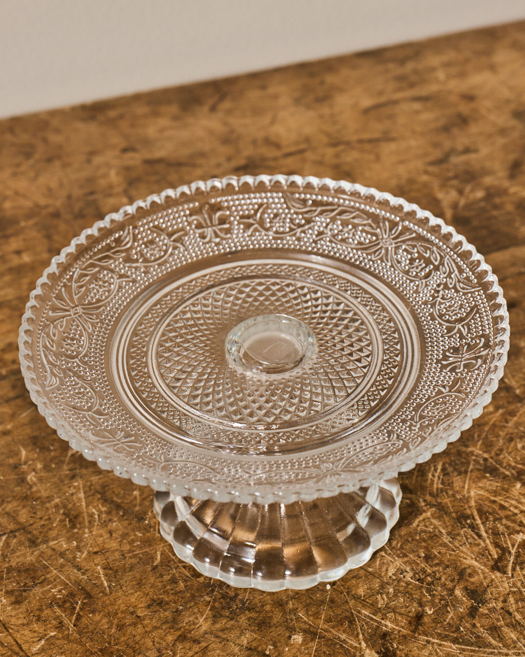Mini Vintage Glass Compotier - I