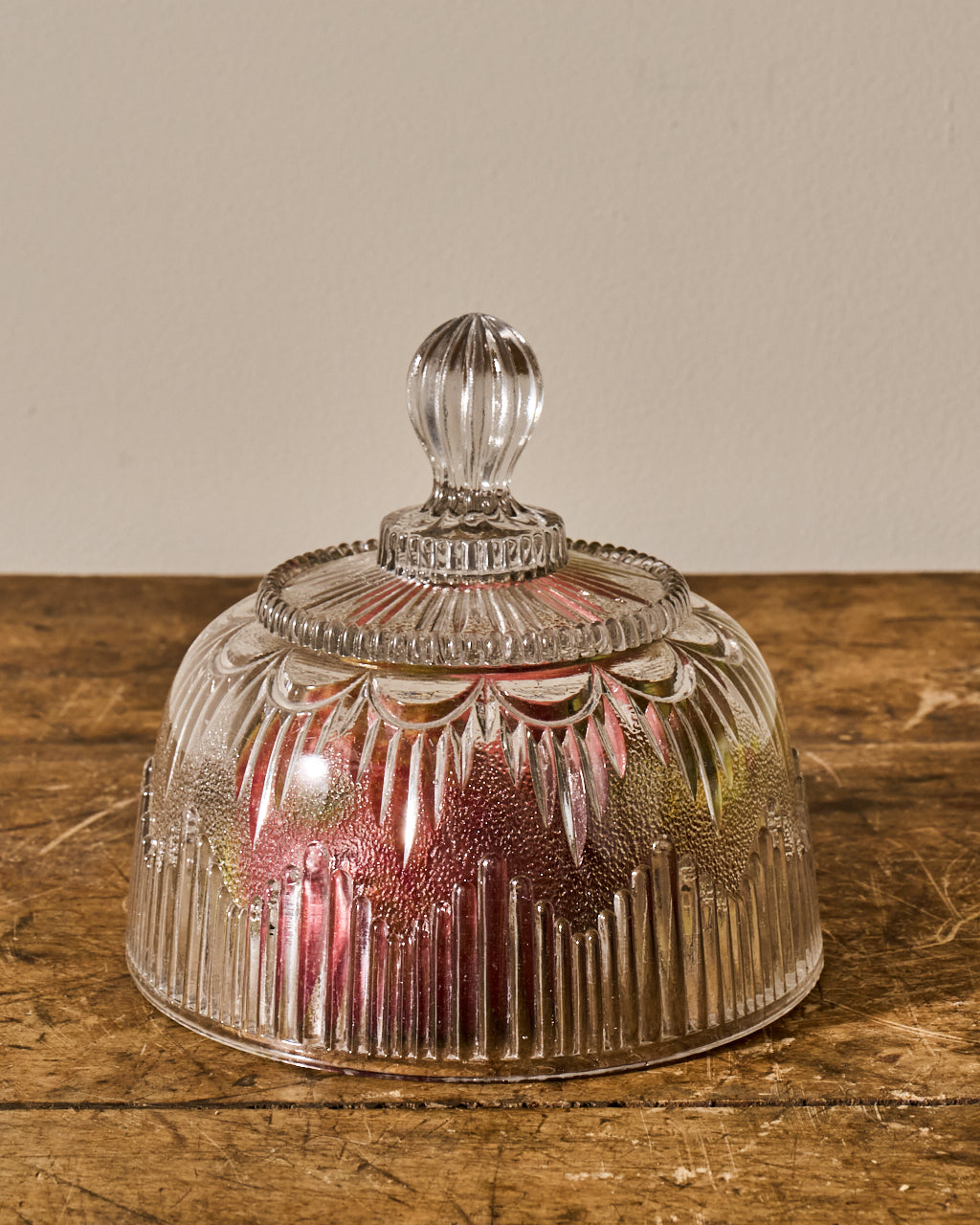 Vintage Glass Pedestal Dish/Cloche