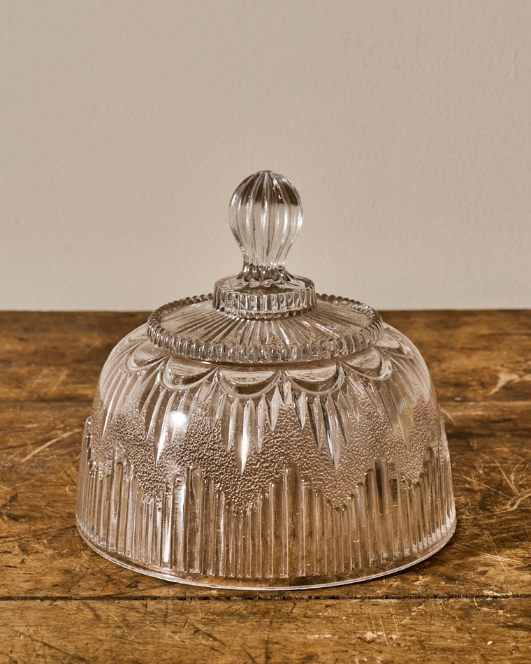 Vintage Glass Pedestal Dish/Cloche
