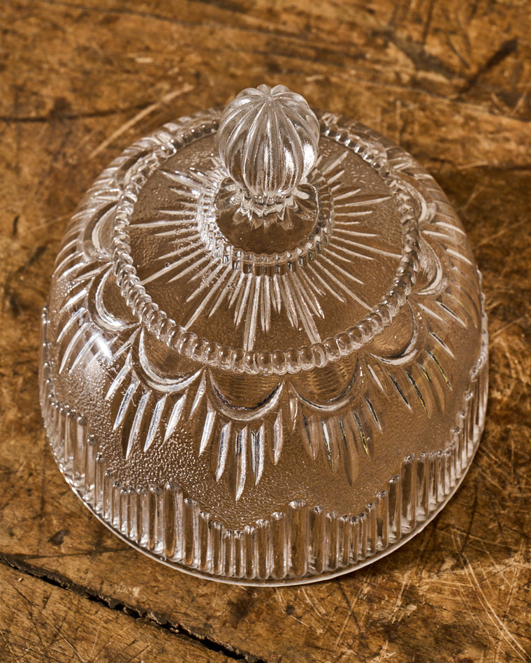 Vintage Glass Pedestal Dish/Cloche