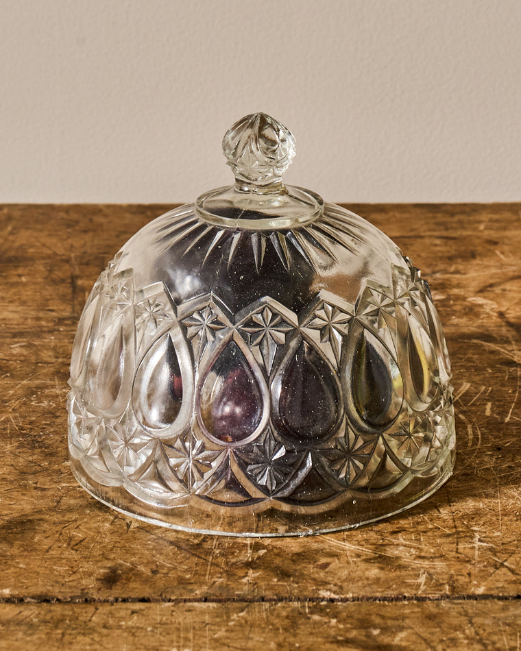 Vintage Glass Pedestal Dish/Cloche