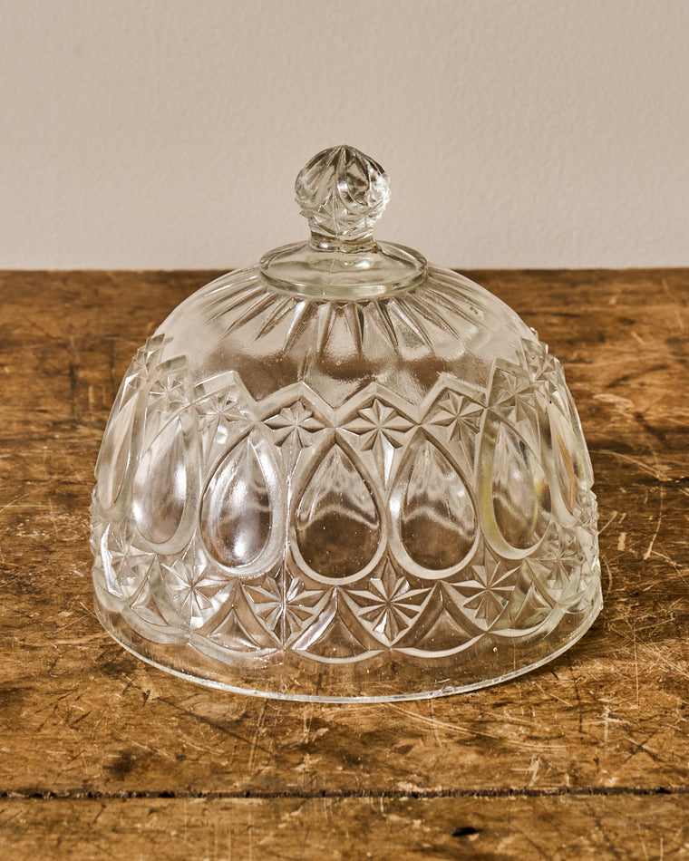Vintage Glass Pedestal Dish/Cloche
