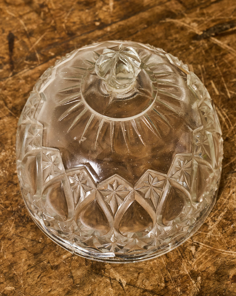 Vintage Glass Pedestal Dish/Cloche