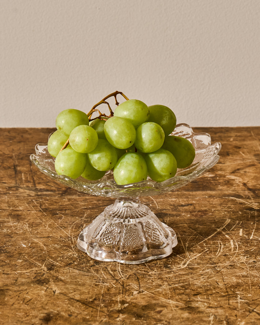 Vintage Glass Pedestal Dish/Cloche