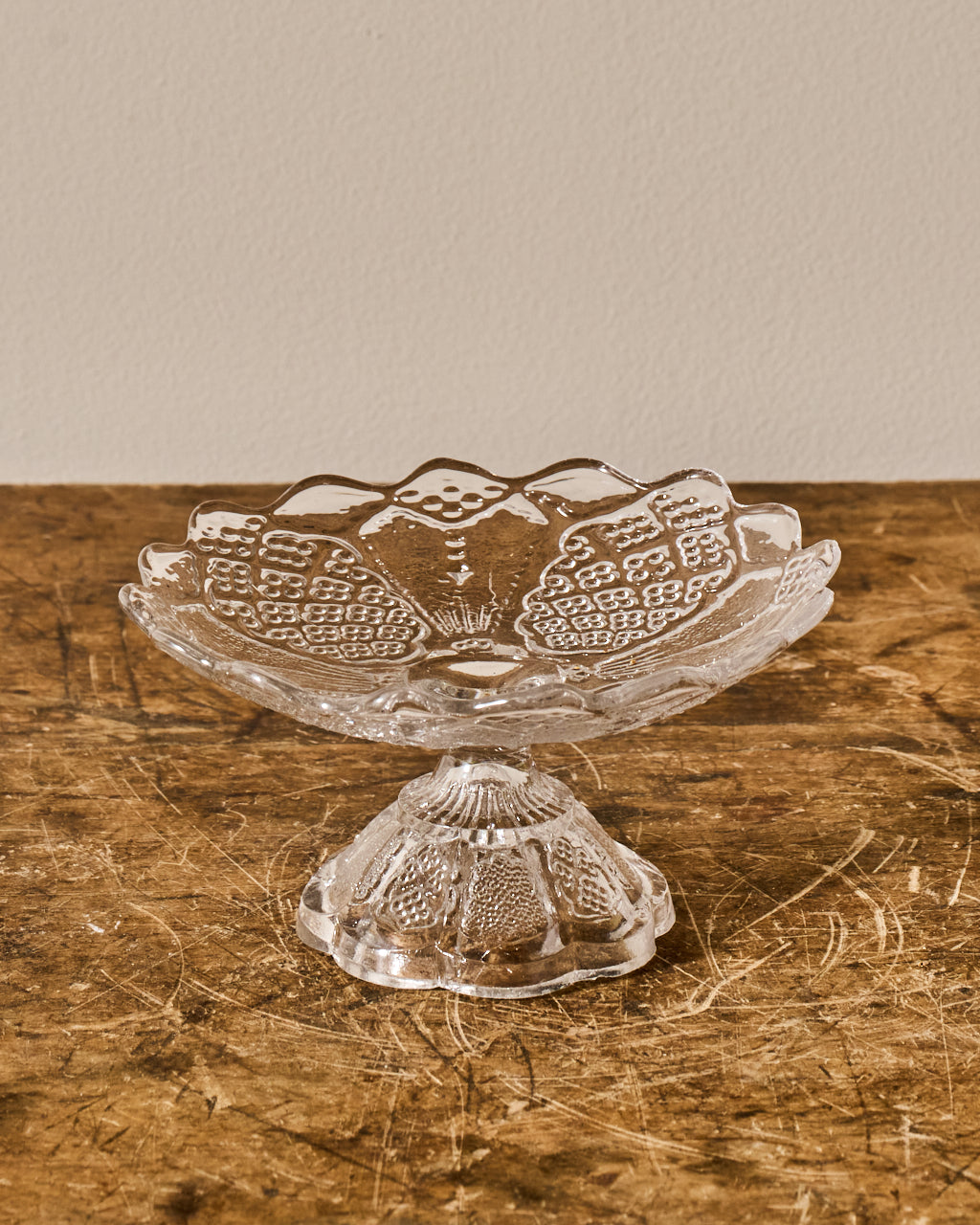 Vintage Glass Pedestal Dish/Cloche