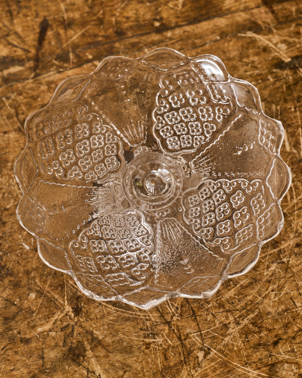 Vintage Glass Pedestal Dish/Cloche