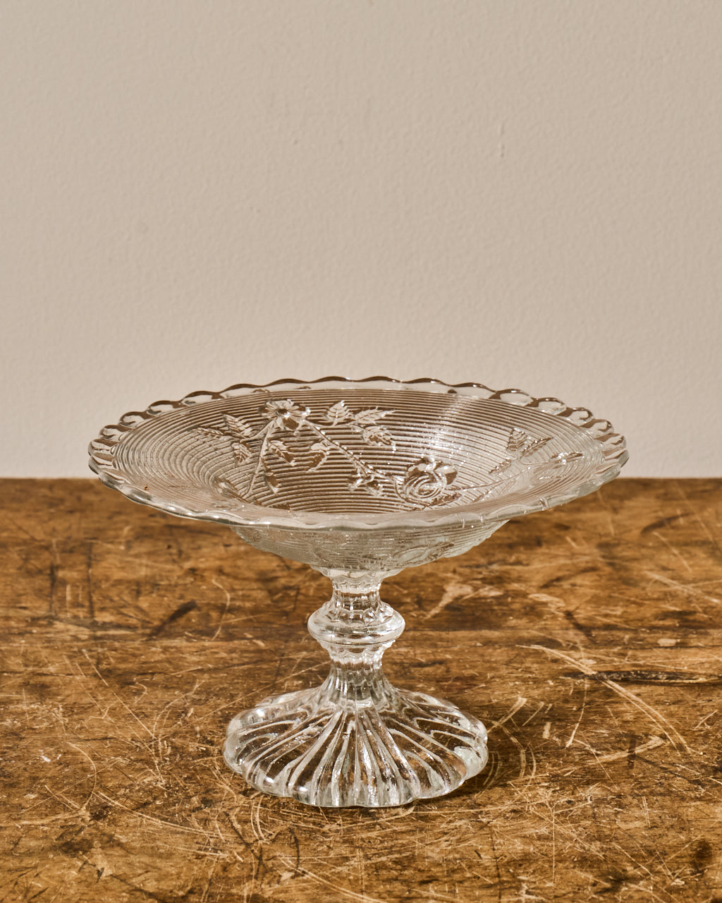 Mini Vintage Glass Compotier - II