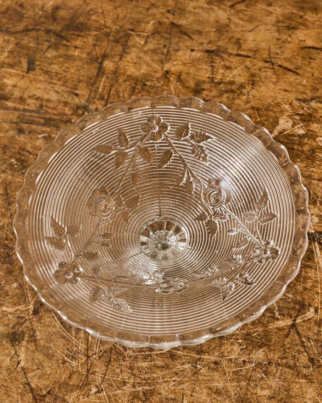 Mini Vintage Glass Compotier - II