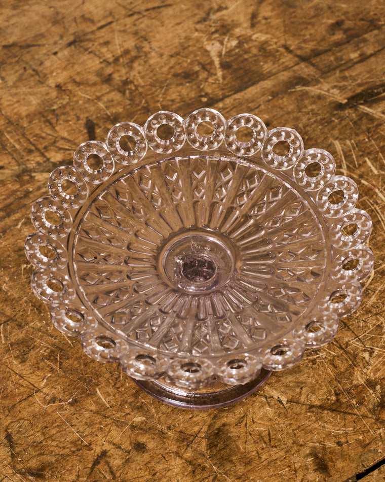 Vintage Glass Pedestal Dish/Cloche