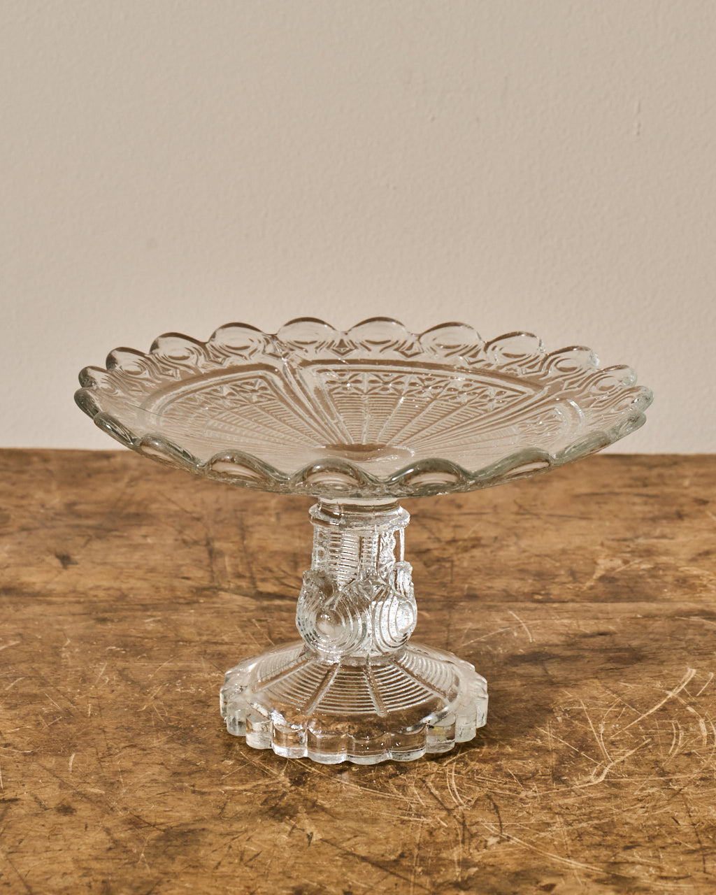 Vintage Glass Pedestal Dish/Cloche