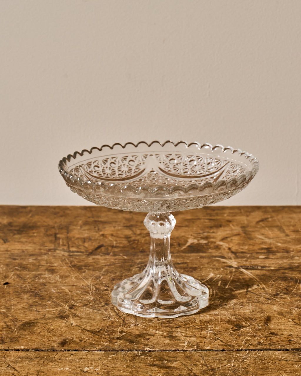 Vintage Glass Pedestal Dish/Cloche