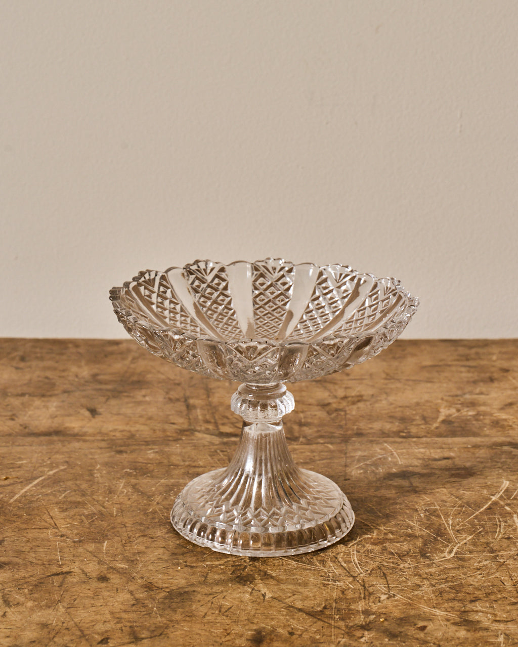Vintage Glass Pedestal Dish/Cloche