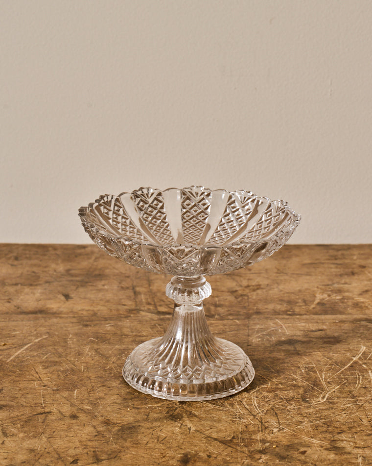 Vintage Glass Pedestal Dish/Cloche