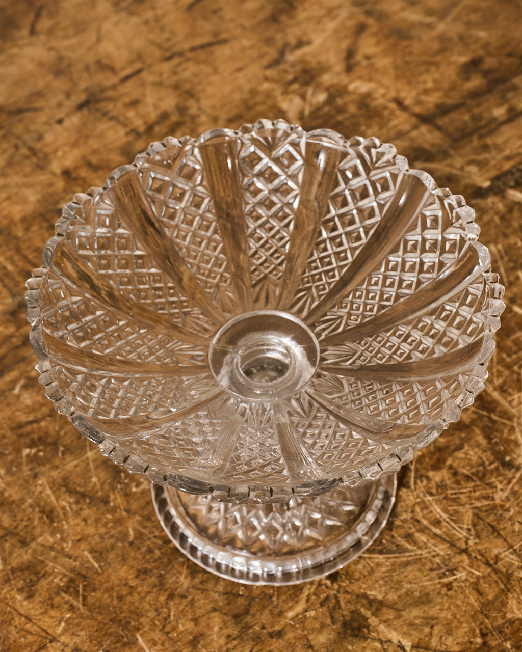 Vintage Glass Pedestal Dish/Cloche