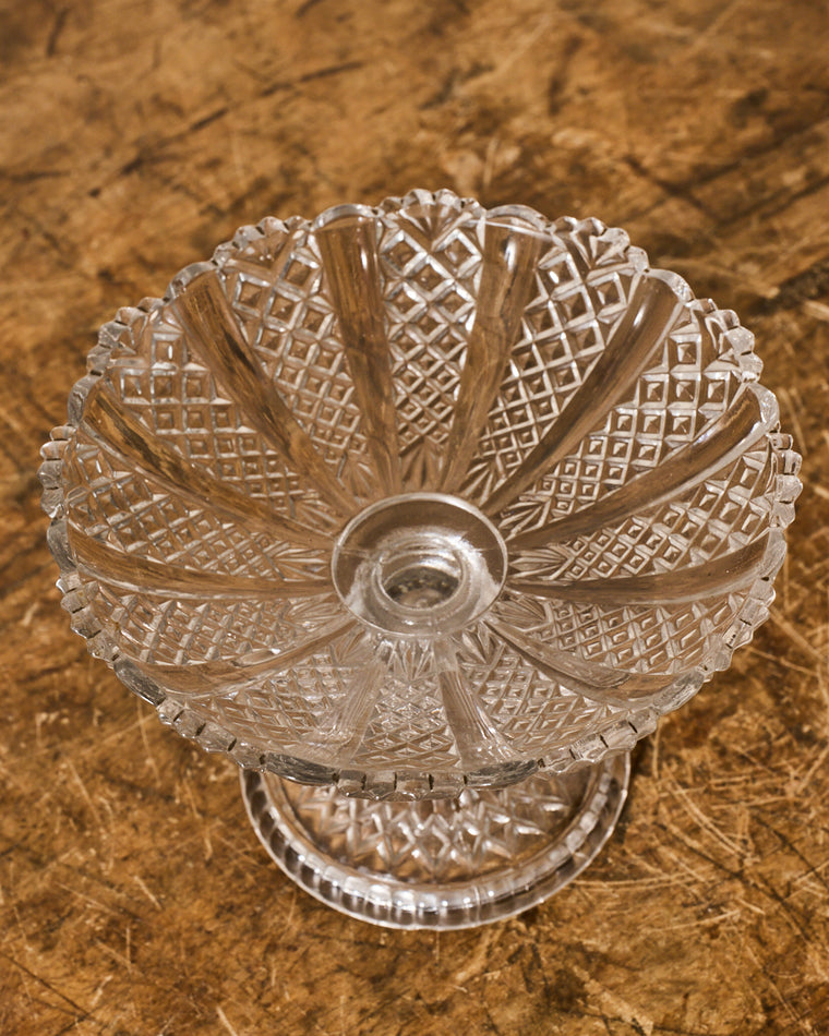 Vintage Glass Pedestal Dish/Cloche
